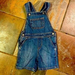 Jean short overalls